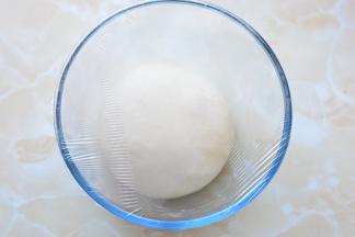 准备好中种部分材料，所有材料放入厨师机中（如果没有厨师机就用面包机，面包机也没有的，只能用手揉了），开启厨师机，揉至无干粉状态，加入黄油，揉至表面光滑，揉好的面团取出，放在干净的容器中进行发酵，大概10个小时左右，约2-3倍大，这个过程可以晚上做，第二天使用。