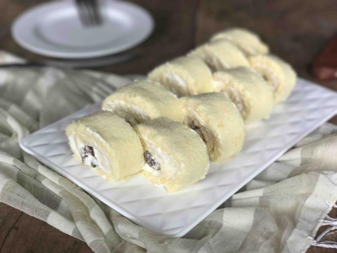 葡萄干蛋糕卷