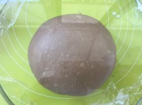 将面团揉均匀，盖保鲜膜室温发酵