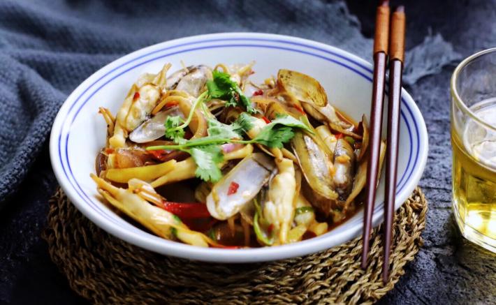 爆炒蛏子