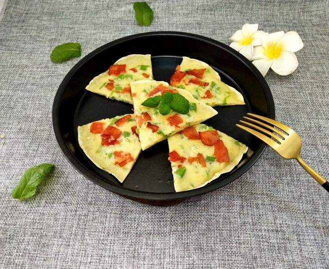 培根青椒鸡蛋软饼