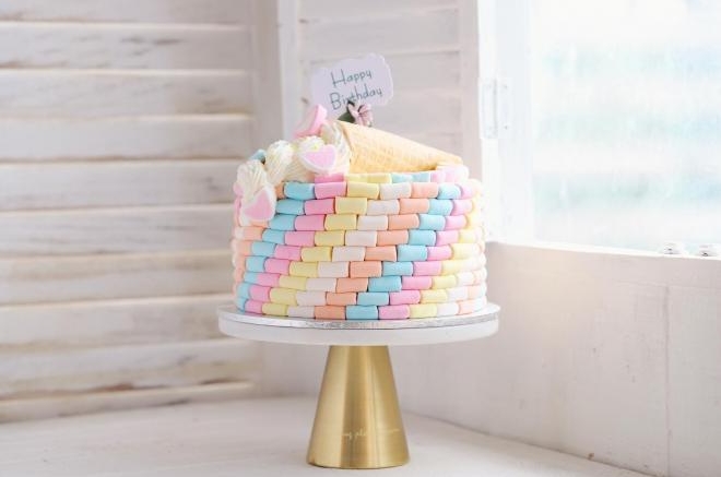 棉花糖奶油蛋糕