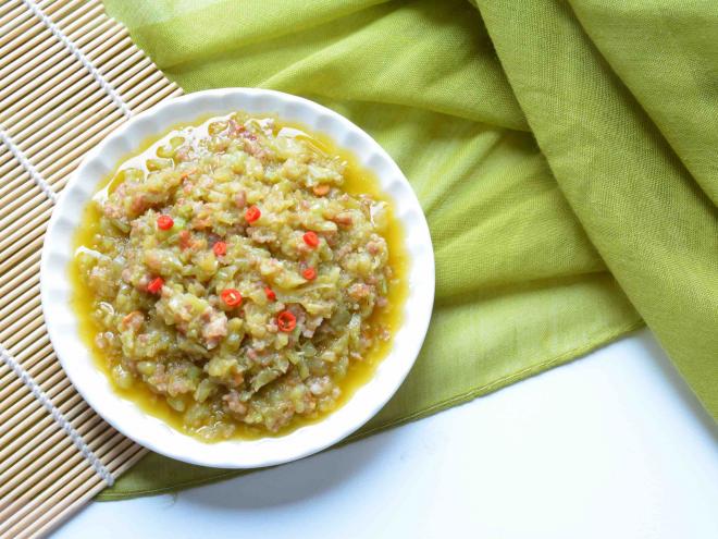 肉末苦瓜—学会吃苦