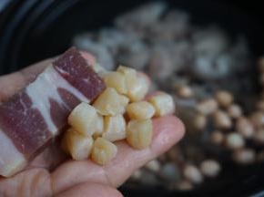 加瑶柱和火腿片