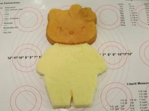 面包刀按图纸形状切好