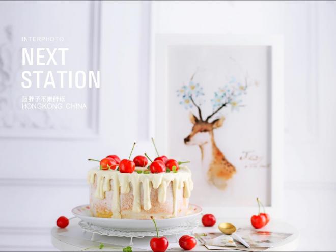 樱桃酸奶戚风蛋糕