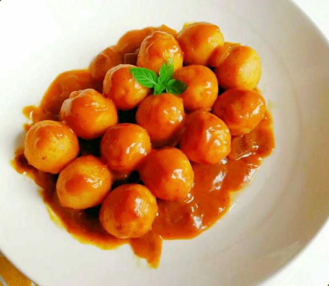 自制港式咖喱鱼丸