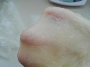 揉好的面团拉开是溥而有韧性的
　　　