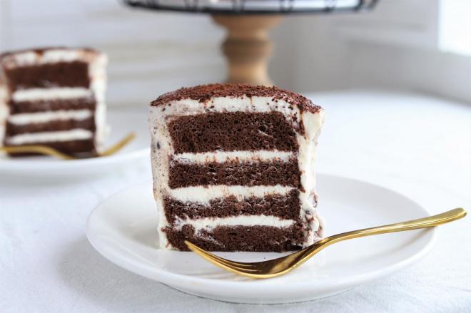 可可奶油脏蛋糕