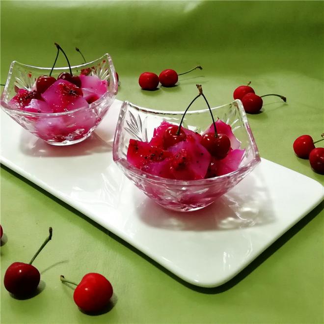 红心火龙果凉粉