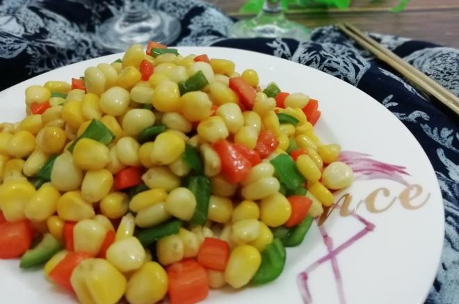 青椒炒玉米