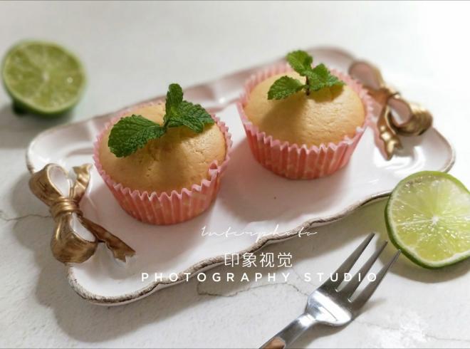 青柠海绵纸杯蛋糕