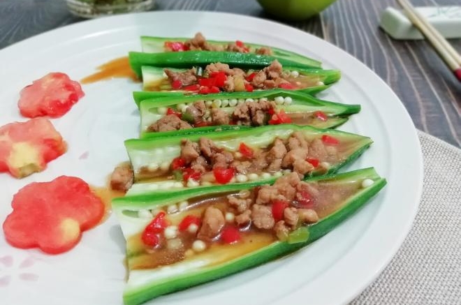 肉末秋葵