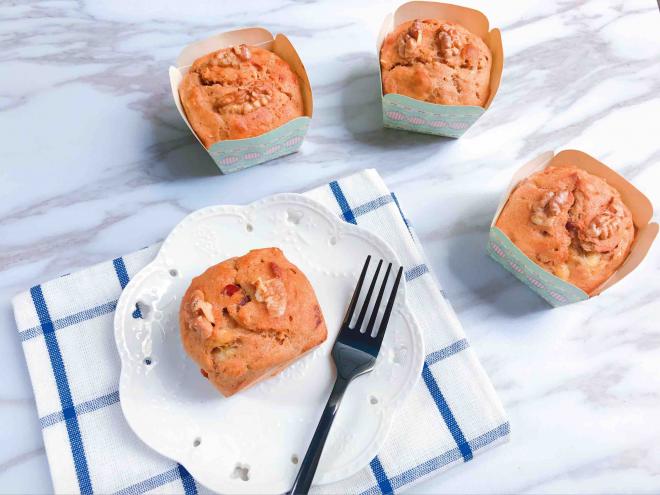 减脂期的无油无糖全麦马芬蛋糕