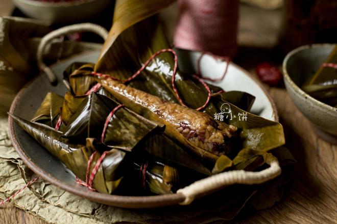 【红糖红豆红枣粽】细锥形（牛角形）