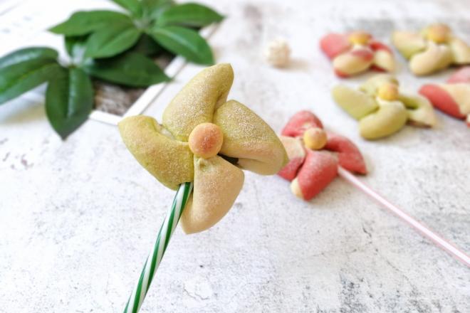 彩色风车豆沙包