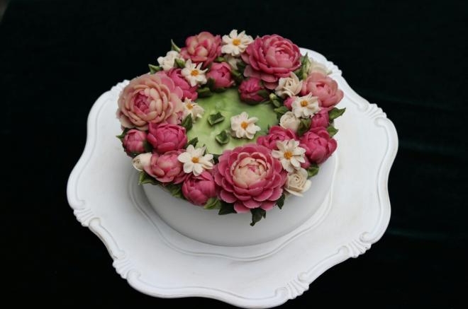 韩式豆沙裱花--大芍药