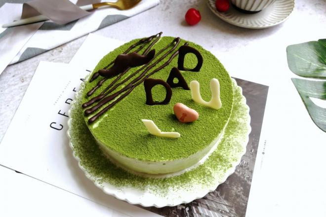 父亲节抹茶慕斯蛋糕