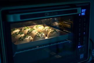 烤箱上下火190度烤8分钟左右