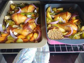 烤好之后取出就可以开动啦