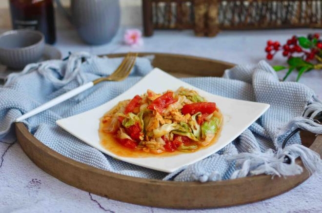 番茄鸡蛋圆白菜