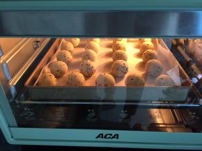 10多分钟后，麻薯明显膨胀起来