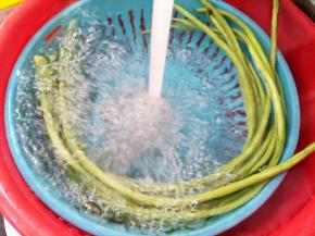 豆角买回来洗干净