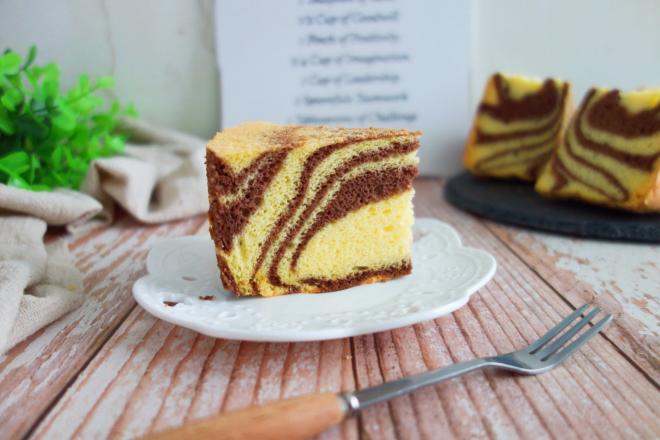 斑马纹戚风蛋糕