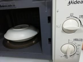 上面在盖上一个盘子