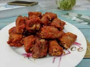 最后在上面浇点孜然，即可食用