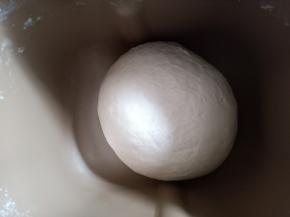 滚圆，放在面包机里发酵。时间大约50分钟。