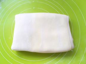 同样的方法，再次将面片折成四折