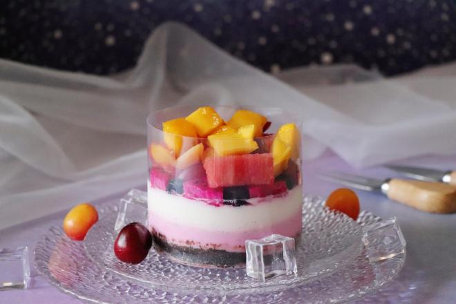 鲜果奶冻 清凉爽滑有营养