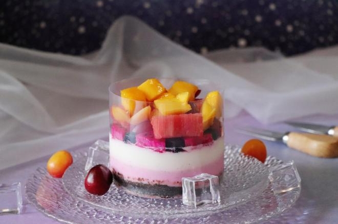 鲜果奶冻 清凉爽滑有营养