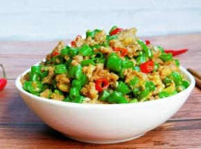 肉末豆角就ok了。