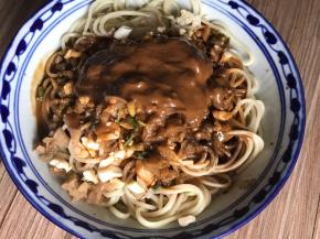 最后放入芝麻酱