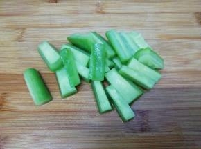 然后切成条状