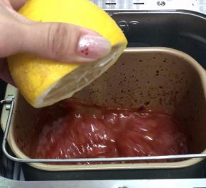 果酱程序我番炒了两个程序，最后加半个柠檬汁