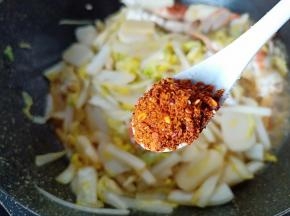 喜欢辣的可以加点辣椒粉。