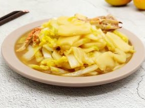 年糕的软糯加上螃蟹的鲜美，人生不过如此！