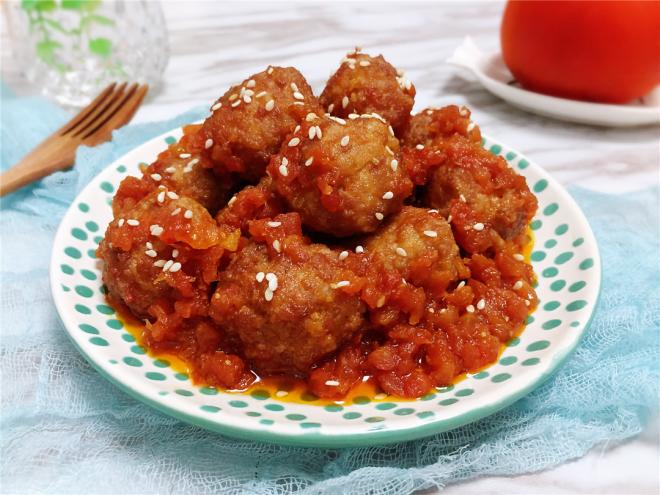 茄汁酸甜丸子