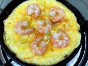 等蛋液完全凝固后