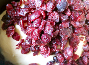 加入蔓越莓，搅拌均匀，开始第一次发酵