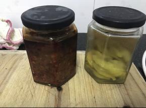 这是自己做的辣椒酱