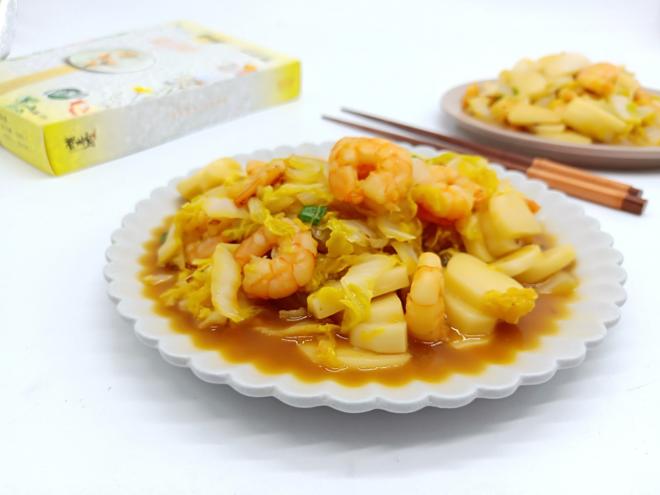 虾仁炒年糕