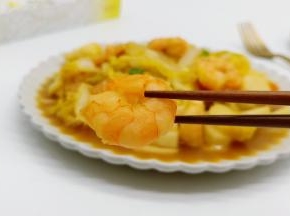 虾肉弹弹的，非常有嚼劲！