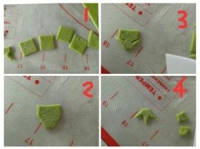 如图所示，做成叶子的形状