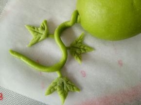 粘合到西瓜藤上面