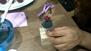 1号给小花点上花芯