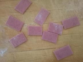再切成长方形状